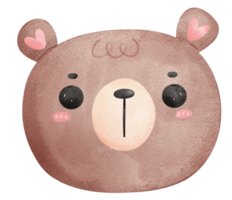 Cute Teddy bear watercolor png