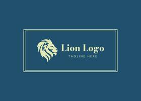 Lion logo template vector