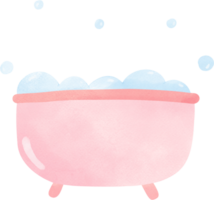 cute  baby shower girl pink bathtub png