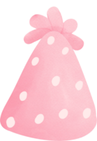 mignonne rose anniversaire fête chapeau png