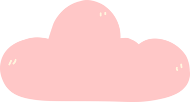 Cute pink cloud, baby shower girl decoration png