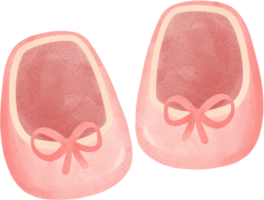 cute  baby shower girl pink shoes png