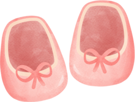 schattig baby douche meisje roze schoenen png