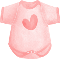 söt bebis dusch flicka rosa onesie png