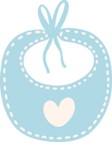 Baby Dusche Junge Blau Lätzchen png