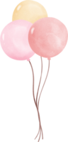 Pink birthday balloons png