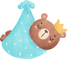 süß Baby Dusche Bär Aquarell png