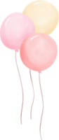 Pink birthday balloons png