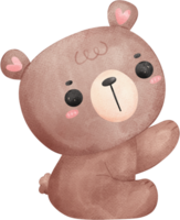 süßes teddybäraquarell png