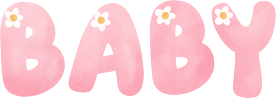 Baby shower bear girl, baby word with bear face png