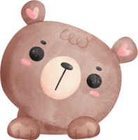 Cute Teddy bear watercolor png