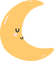 baby shower boy sleeping crescent png