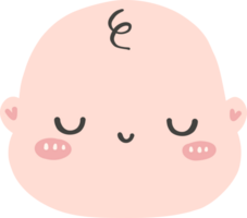 nouveau née bébé garçon en train de dormir visage png