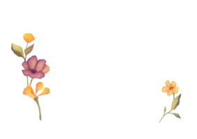 Aquarell Hand gezeichnet Postkarte zum Hochzeit Einladung, Gruß Karte mit Rahmen von zart Blumen. Clip Art rahmen, Layout, Attrappe, Lehrmodell, Simulation, Vorlage auf transparent Hintergrund mit leeren Kopieren Raum png