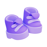 bébé fille violet des chaussures ai génératif png