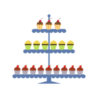 Kuchen Stand ai generativ png