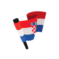 drapeau de Croatie symbole de une Etat ai génératif png