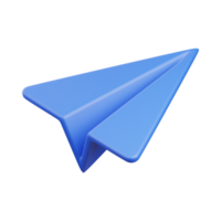 bleu papier avion ai génératif png