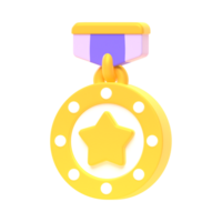 Award Kawaii Star Gradient icon AI Generative png