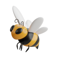Biene 3d Symbol ai generativ png