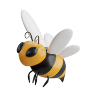 abeja 3d icono ai generativo png