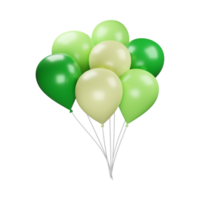 Birthday Party Balloons AI Generative png