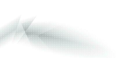 Abstract white and gray color background with geometric shape and halftone effect. Vector illustration.