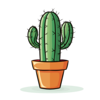 schattig cactus illustation png