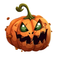 desenho de abóbora de halloween png