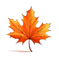 A golden maple leaf png