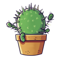 carino cactus illustation png