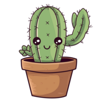 carino cactus illustation png