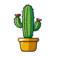 söt kaktus illustation png