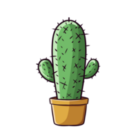 cute cactus illustation png