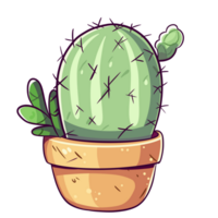 mignonne cactus illustation png