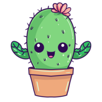 mignonne cactus illustation png