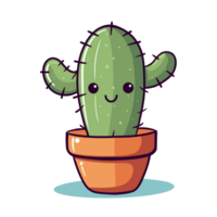 cute cactus illustation png