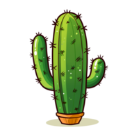 cute cactus illustation png