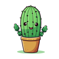 schattig cactus illustation png