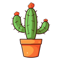 cute cactus illustation png