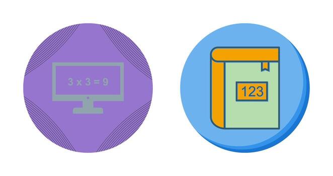 Math in Computer Vector Icon