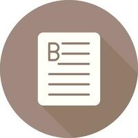 Document Bold Vector Icon