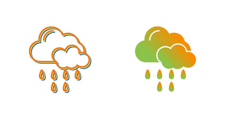 Rain Vector Icon