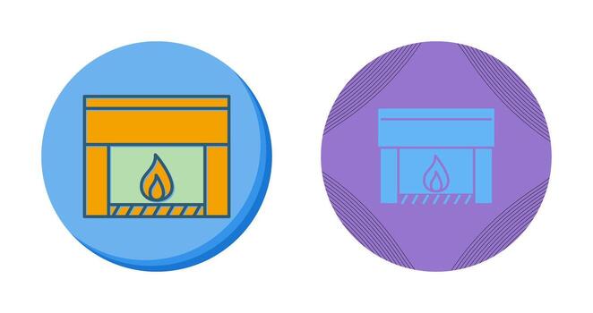 Fireplace Vector Icon