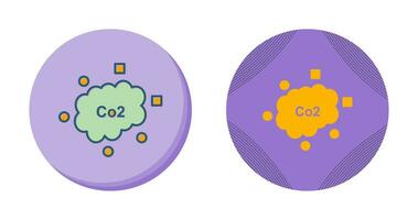 c icono de vector de dióxido de carbono