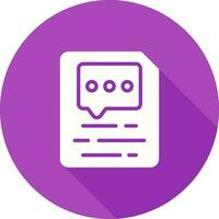 Document Insert Comment Vector Icon
