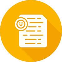 Document Insert Emoji Vector Icon