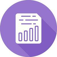 Document Insert Chart Vector Icon