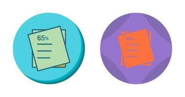 Graded Paper Vector Icon