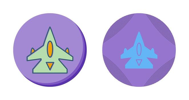 icono de vector de avión de combate